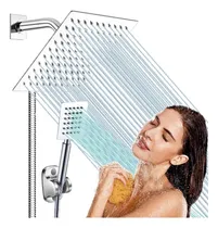 Comprar Kit De Ducha 20cm Acero + Ducha De Mano + Desviador De Ducha
