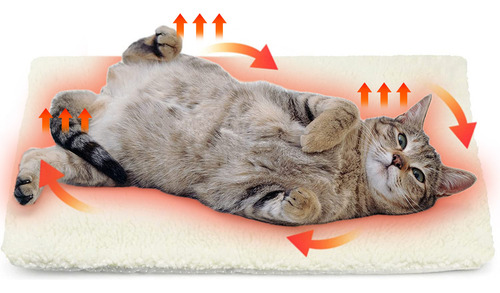 Adorno Navideño Para Gatos, Cama Autocalentable Para Gatos D
