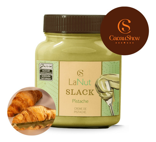 Creme De Pistache Slack Lanut Cacau Show Chocolate Ganache