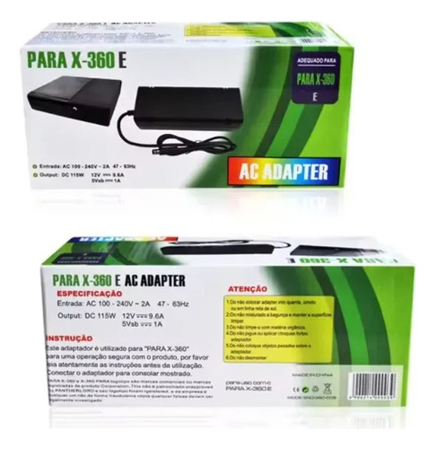 Transformador Fuente Poder Para Consola Xbox 360 E
