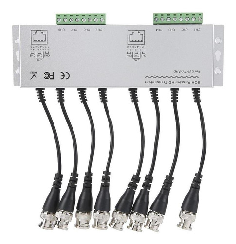 8ch Hd Bnc Macho A Utp Cable Transceptor Adaptador Cctv Pasi