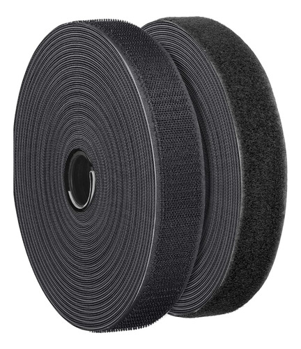 Velcro Negro Para Costura Rollo 2cm X 25m