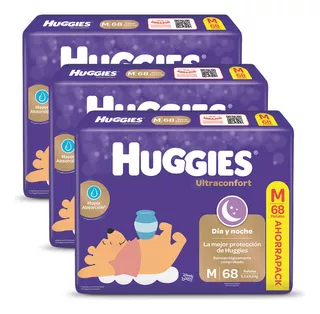 Pañales Huggies Ultraconfort Ahorropack Pack M X 3 Unidades