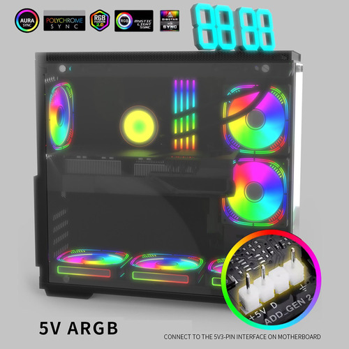 De Colete Ddr3 Ddr3 Com Dissipador De Calor Argb 5v/2a Ram