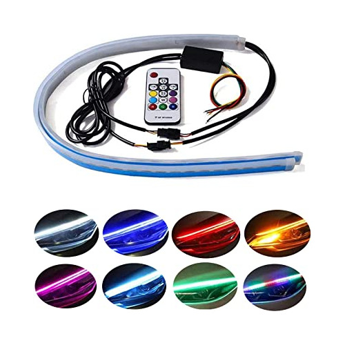 Tubo De Luz Led De Tira Neon Flexible Impermeable Drl, ...