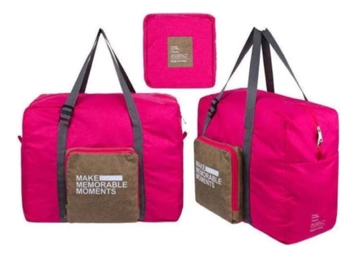 Bolso Grande Plegable Viaje Reforzado Jsbags Martinez Fuxia