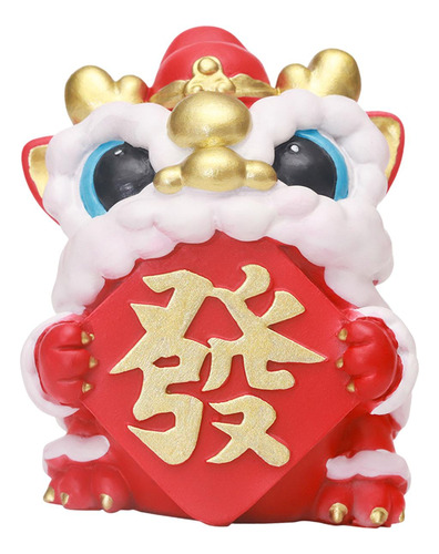 2024 Año Nuevo Mascota Wake Lion Ornamento Estatua Estilo