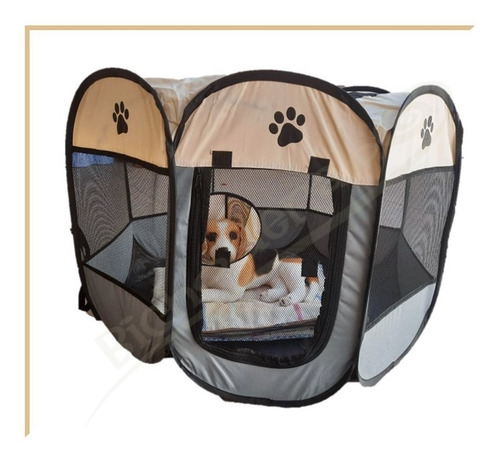 Imagem 7 de 9 de Cercado Fechado Nylon G - Cachorro/gato Pós Cirúrgico Viagem