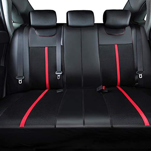 Imagen 5 de 5 de Funda De Asiento De Coche Universal De Cuero Deportivo Con D