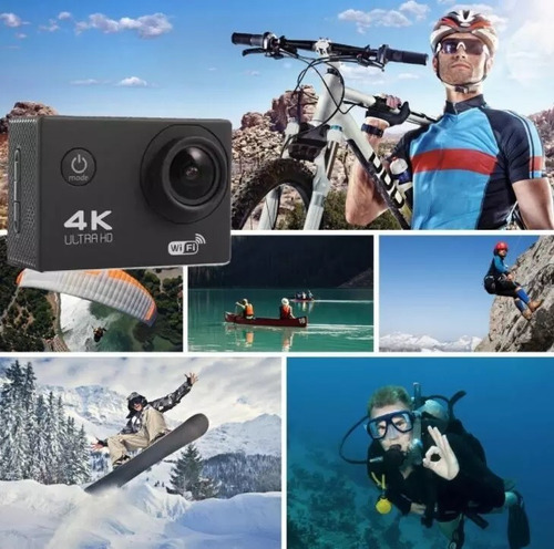 Câmera Ultra 4k Wi-fi Prova D'água Youtuber Bike Moto Trilha