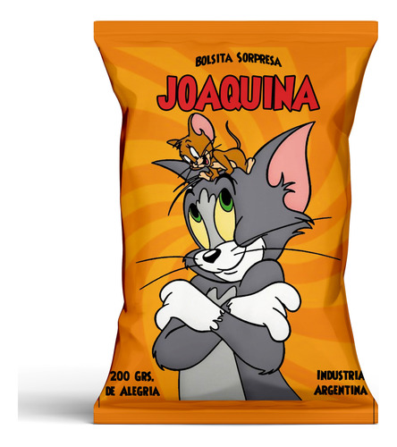 20 Bolsitas Cumpleaños Chips Bags Tom Y Jerry
