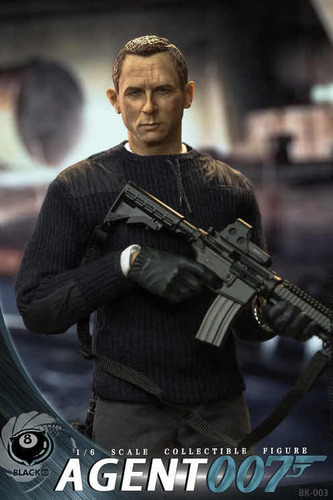 James Bond 1/6 007 Agent Spectre Craig Black 8 Studio Bk-003