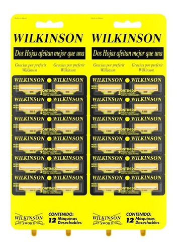 Wilkinson Máquina De Afeitar Cartón X 24