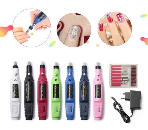 Kit Profesional Lima Taladro Eléctrico Uñas Manicura