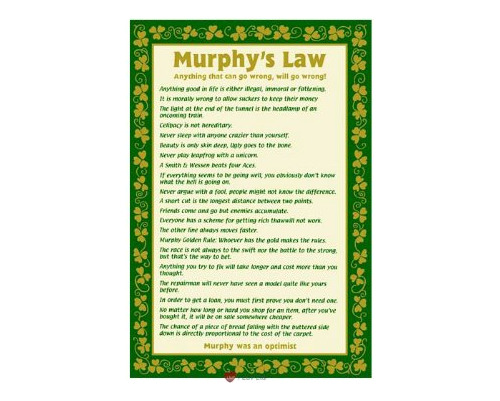 Regalos Irlandeses Murphys Ley De Té Toalla.
