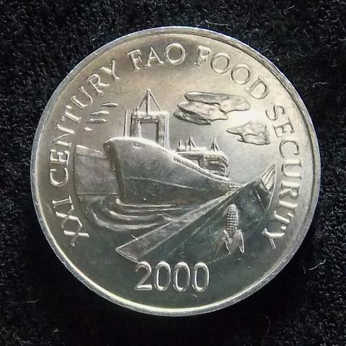 Panamá 1 Centésimo 2000 Sin Circular Fao Canal Oceánico