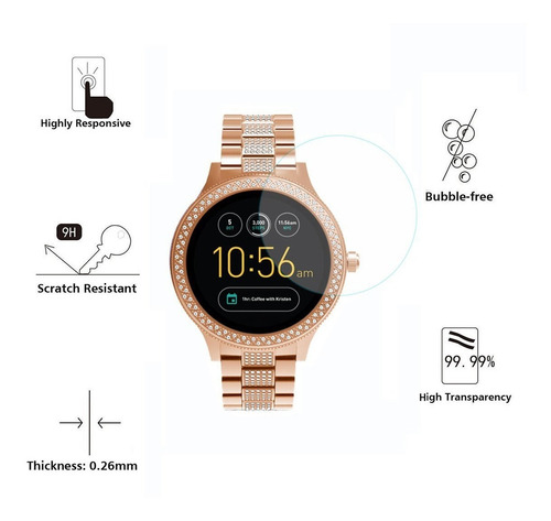 Combo 2 Micas De Cristal Templado Para Fossil Q Venture
