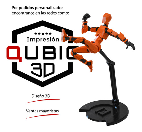 Muñeco Articulado + Armas Maniqui Dummy Figura 15cm Dibujo