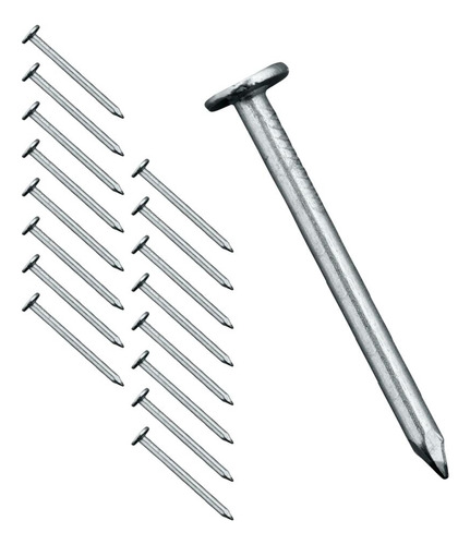 Kit 17 Prego Com Cabeça 17x21 Arame Fixação Madeira Concreto