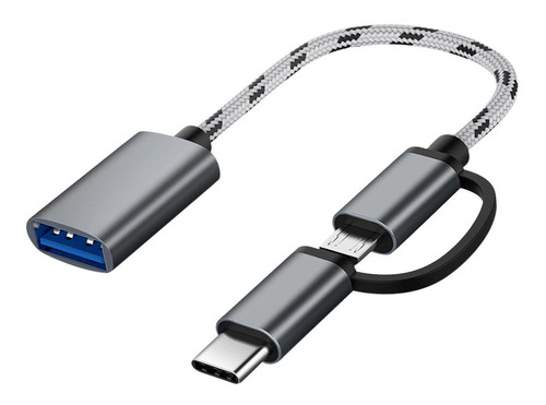 Cable 2 En 1 Micro Usb 3.0 Usb C A Usb Hembra A Otg [ Max ]