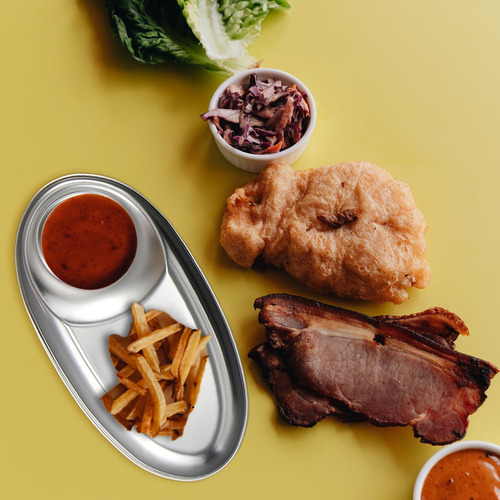Plato Para Patatas Fritas, Bandeja Para El Desayuno, Largo
