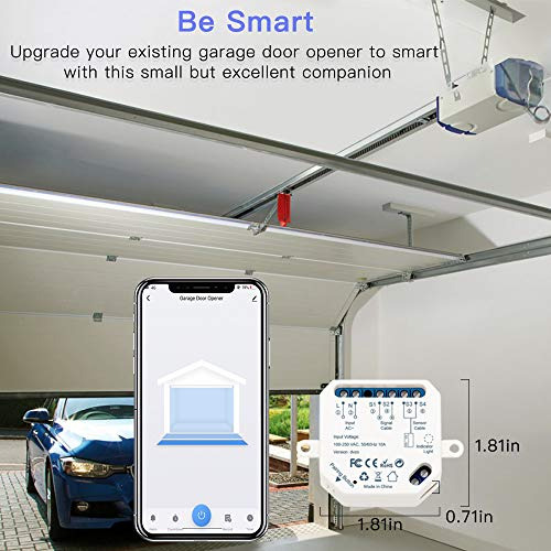 Controlador De Apertura De Puerta De Garaje Loratap Smart Wi