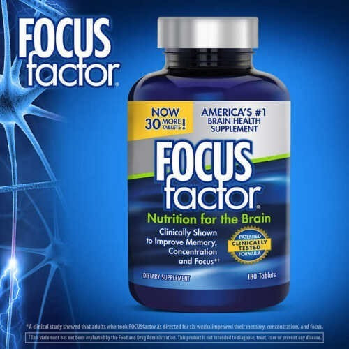 Focus Factor Suplemento Para Memoria 180 Cáps
