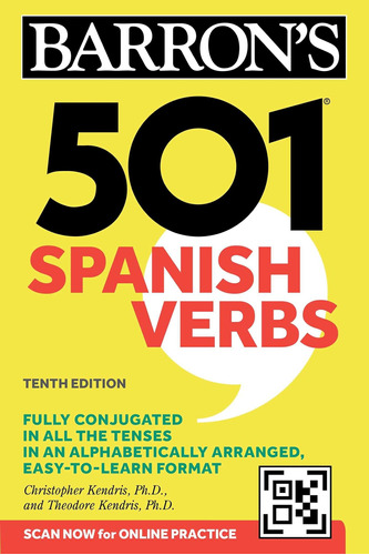 Libro: 501 Spanish Verbs, Tenth Edition (barrons 501 Verbs)