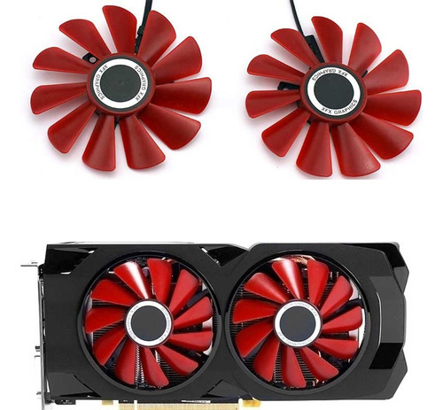 Xfx 85mm De Diâmetro Rx-570-2048sp Para Placas De Vídeo Xfx