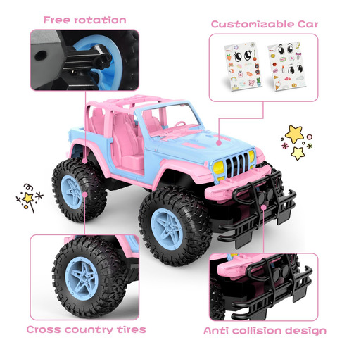 Auto A Control Remoto Nqd 116 80 Minutos Todoterreno Rc Color Personaje
