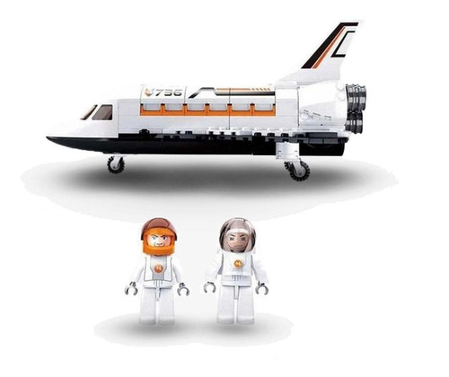 Blocos Montar Astronautas Ônibus Espacial Foguete 231 Pçs