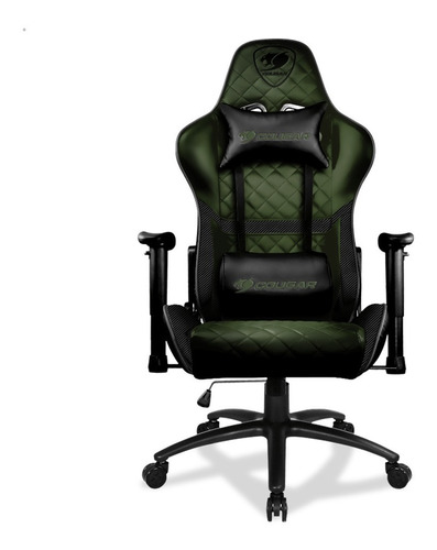 Silla Gamer Cougar Armor One X Militar Negro Verde  Prophone