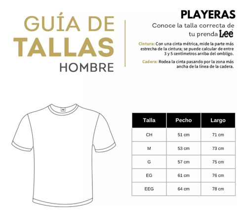 Playera Slim Fit Manga Corta Lee Hombre 360