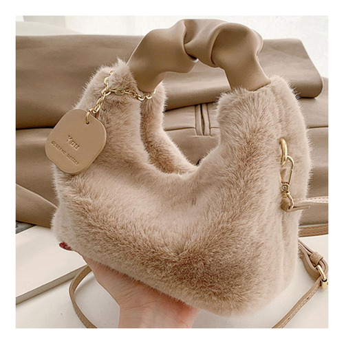 / Bolso De Mano De Felpa Suave For Mujer, Bandolera, Moda