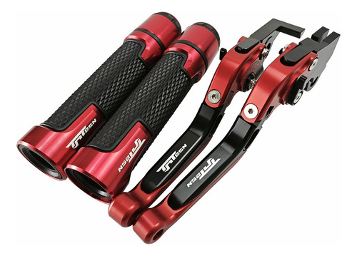 Maniguetas Y Puño Para Benelli Tnt25n Tnt25 Tnt250- Rojo