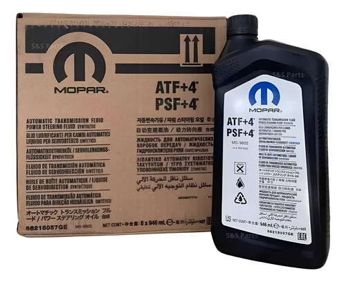 Kit 8 Óleo Cambio Atf-4 Toro Jeep Compass Fiat