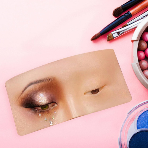 Tablero De Práctica De Silicona, Modelo De Cara, Maquillaje