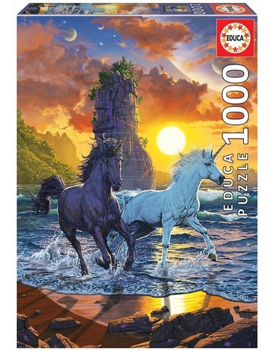 Puzzle Educa X 1000 Unicornios En La Playa Art 19025