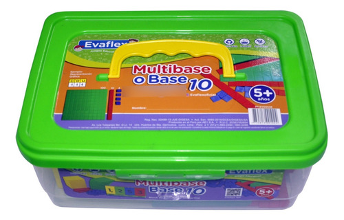 Multibase O Base 10 Didáctico Evaflex 121 Piezas