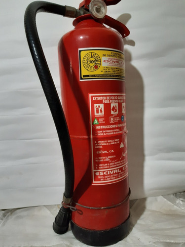 Extintor Extinguidor De Fuego De 20 Libras Usado Falta Carga