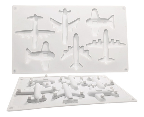Molde De Silicona Para Hornear En Forma De Avión F, Decoraci