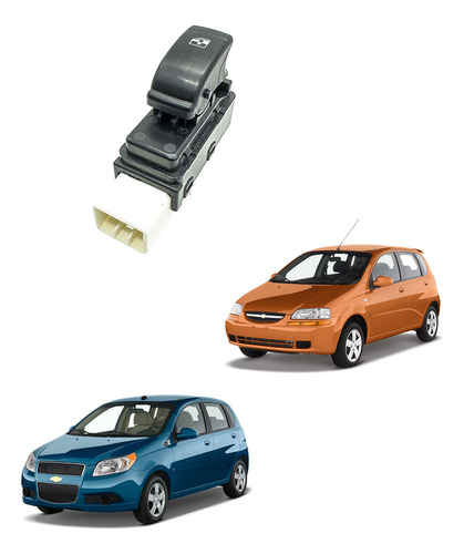 Switch Elevavidrio Sencillo Chevrolet Aveo