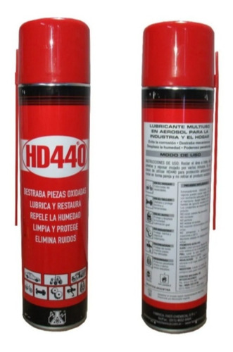 Lubricante En Aerosol Multiuso Hd440 - 440ml Premium
