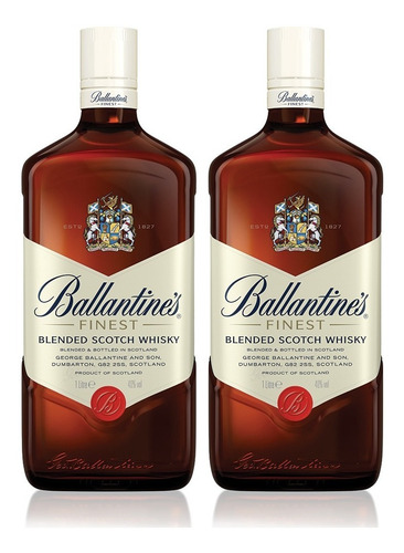 Combo Ballantine's Finest Whisky Escocés Botella 1 Litro X2