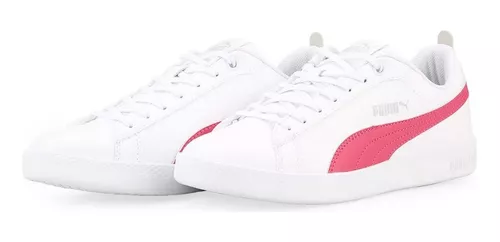 Zapatillas Puma Mujer 368153 01 Smash Ace Blanco