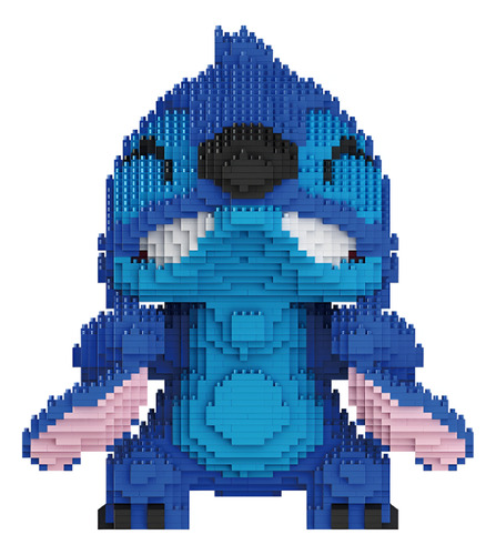 Figura Armable Stitch Enojado Oreja Mini Bloques Cantidad De Piezas 3003