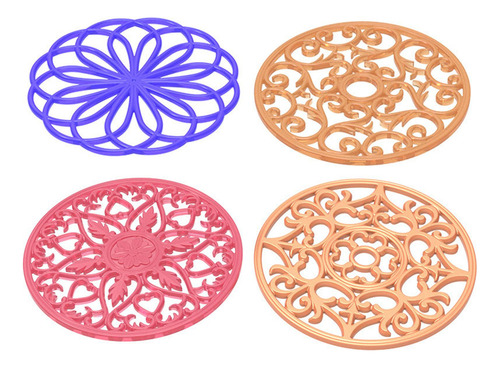4x Alfombrillas De Silicona Para Tazas, Herramientas Diy,