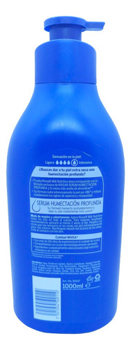 Crema Corporal Nivea Milk Nutritiva Piel Extra Seca 1 L