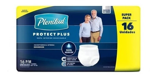 Plenitud Protect Plus P/m X 16 u Ropa Interior Descartable 