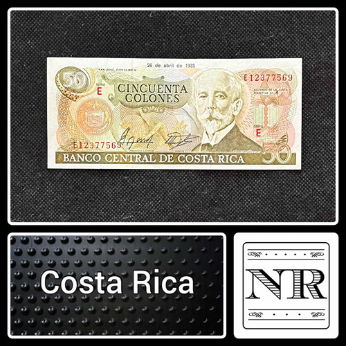 Costa Rica - 50 Colones - Año 1988 - P #253 - Caribe